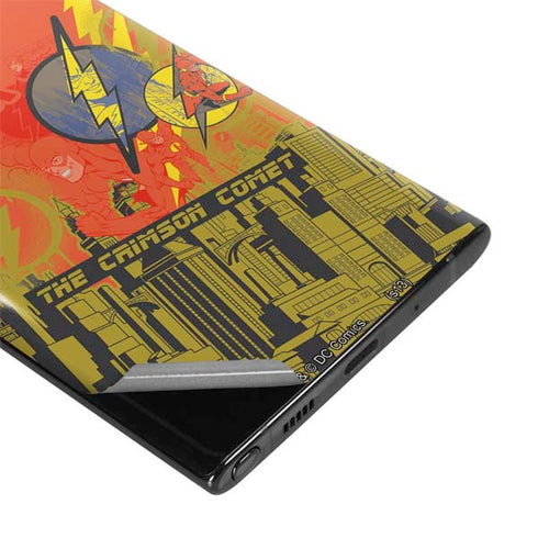 DC Comics The Flash City Collage Art Galaxy Note 10 Skin